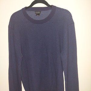 Club Monaco Knitted Navy Blue Sweater
